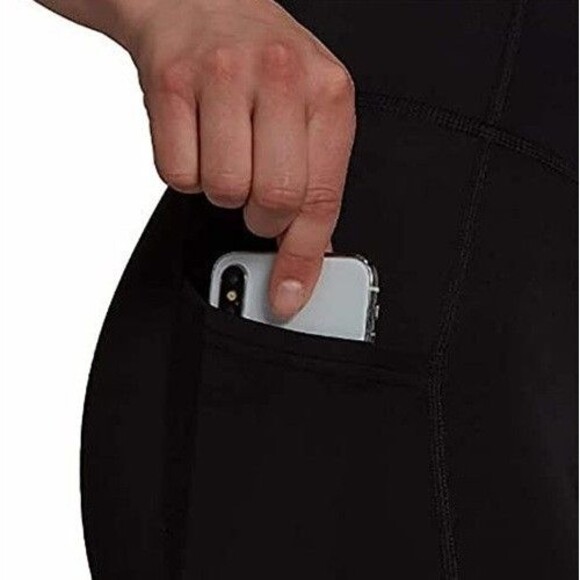 NWT Adidas Womens Lightweight High Rise 3-White Stripe 7/8 Leggings Black Small - Picture 4 of 4